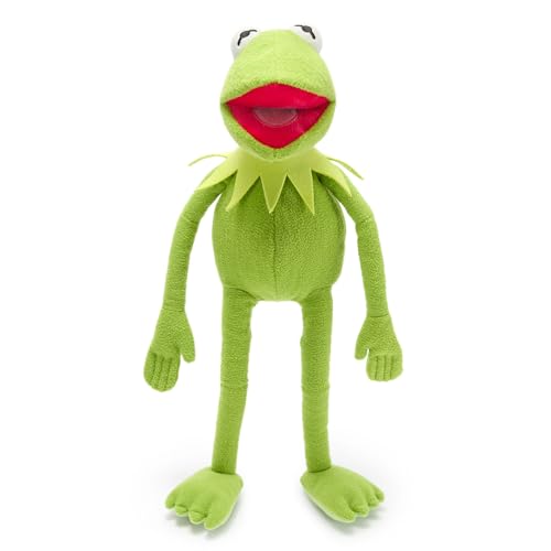 Disney Store Kermit Medium Soft Toy for Kids, Cuddly Character with Fuzzy Texture and Embroidered Details, Disney Plushy Suitable for All Ages