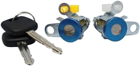Front Door Lock Cylinder Set (LH & RH) With Keys For 1995-2004 Toyota Tacoma – Silver, 1-Year Warranty