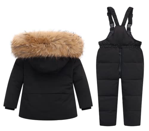 Tweedelige Winter Sneeuwpak voor Mannen en vrouwen Baby's Kinderbus Kinderjassen Hooded Warm Ski Suit Pakken - Image 3