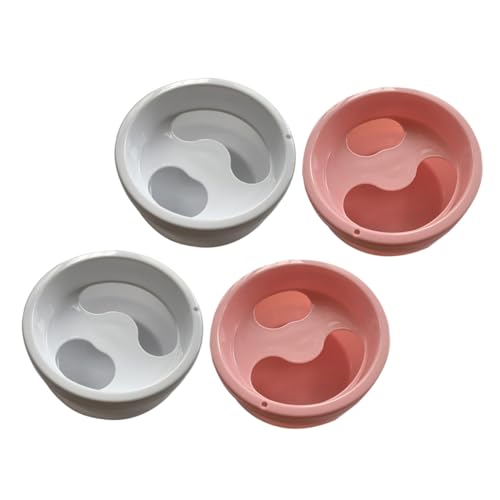 Mobestech Juego de 4 Recipientes para Remojar Uñas y Manicura Cuencos Exfoliantes para Manos Tamaño Estándar Color Aleatorio Adecuado para Cuidado Profesional y Uso Color Aleatorio