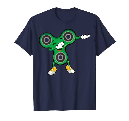 T-shirt pour enfant avec inscription « Dabbing Fidget Spinner Dab Dance » Vert T-Shirt