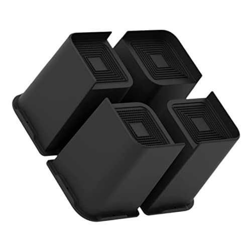 LALAFINA 4pcs -Skid Rubber Furniture Risers for Sofa Bed Chair Legs Elevate Furniture Height Easy Installation Non- Design for Hardwood Floors for Use
