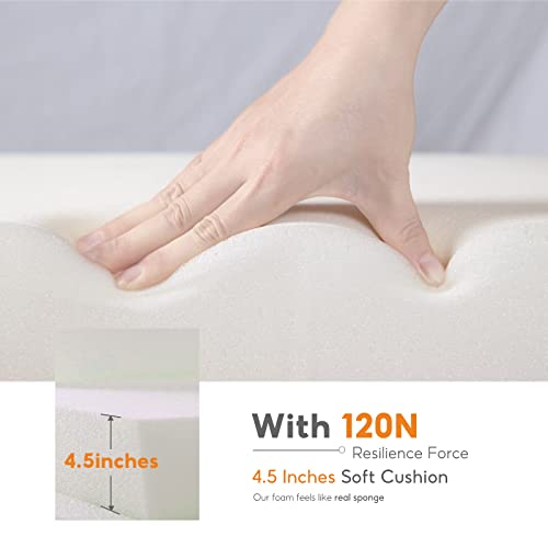 Aluminum Outdoor Patio Furniture Set, 4-Piece Deep Seating Conversation Sofa Sets, Outdoor Sectional Metal Sofa With 4.5 Inches Waterproof Cushion For Balcony,Dark Grey #TOP4