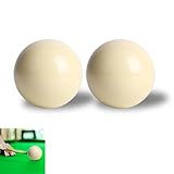 Hominas Billardkugeln Weiß Standard 5,72 cm Billard Trainingsball Weiße Anstoßkugel Classic für Kinder und Erwachsene, für Billardraum Spielraum, 2 Stück