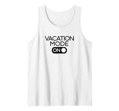 MODO VACACIONAL PARA Diversión Familia Vacay de Verano Meme Camiseta sin Mangas