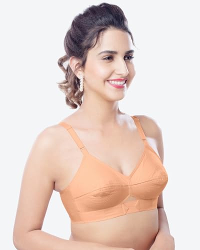 Image of Brida Kavya Xtrasoft Cotton Round Stitch Minimizer Bra - Full Coverage, Plus Size