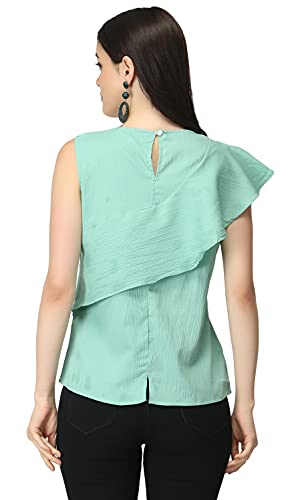 Image of DHRUVI TRENDZ Women's Regular Fit Tops | T Shirt for Women | Tops for Jeans for Women | Tops for Women | Western Tops for Women Stylish | T-Shirt for Women