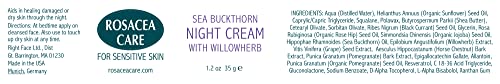 Rosacea Care Night Cream - Nourishing, deep moisturizer for rosacea skin (1.2 Oz)