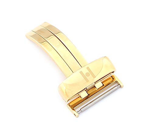 Boucle déployante HIRSCH 20mm en acier anti-usure pour préserver le cuir