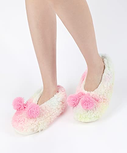 Image of Keyela Women Cozy Warm Slipper Socks, Non Slip Gripper Indoor House Socks | Soft warm cozy fabric, gripper anti-slip bottom for bedroom, lounge and all indoor daily use