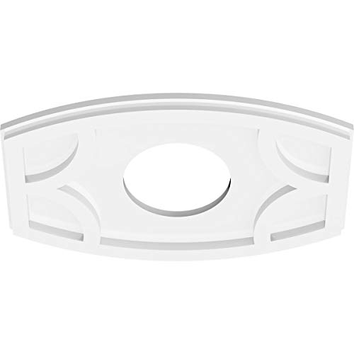 Image of Ekena Millwork CMP16X10KY-05000 Kailey Architectural Grade PVC Contemporary Urethane Ceiling Medallions 16 inchW x 10 5 /8 inchH x 5 inchID x 8 1 /2 inchC x 1 inchP