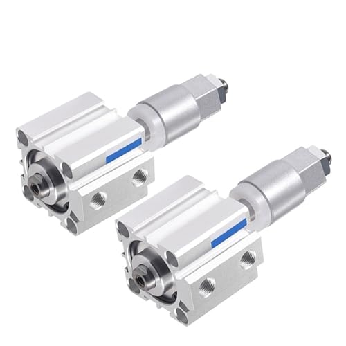 Cylindre pneumatique course réglable SDAJ 80 piston double effet en aluminium