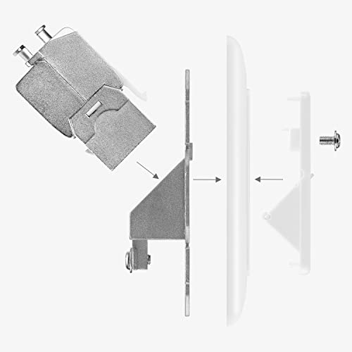 Module Keystone Cat 6A kwmobile blindé pour prise murale RJ45 (Lot de 2)