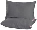 EIUE Oreillers de lit pour dormir 2 Pack Queen Size,Pillows pour les couches latérales et arrière, Super Soft Down Oreillers de rechange en microfibre,20 x 30 Pouces