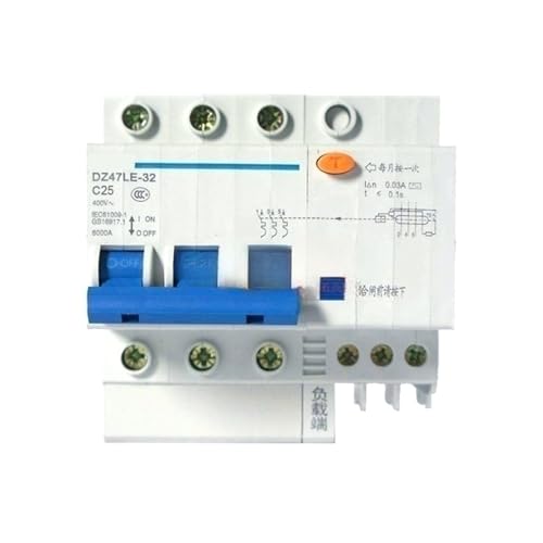 Disjoncteur différentiel DZ47LE-32 pour sécuriser l'installation électrique 3P C20