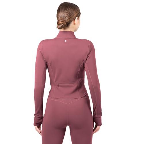 Image of YITTY Active Women's Ultraluxe Full Zip Jacket, Athleisure, 4-Way-Stretch, Thumbholes