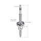 QUARKZMAN BallScrew SFU1605 (Durchmesser 16mm, Steigung 5mm, Länge 220mm) mit Kugelumlaufspindel-Mutter Ball Screw Kit Standard-Endbearbeitung für BK/BF12 CNC-Maschinenteile