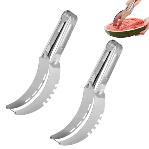 Watermelon Slicer Cutter, Affettatrice per Anguria, Taglia Meloni, Taglia Anguria Fette Acciaio Inox, Coltello Per Anguria, Taglia Anguria Fette Acciaio Inox, Coltello da Anguria per Anguria