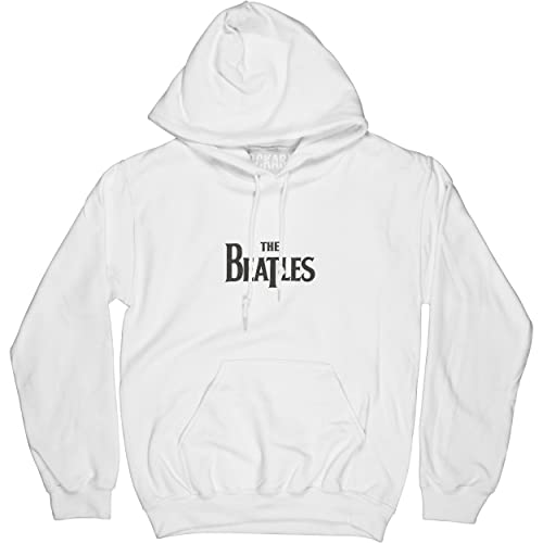 The Beatles Hoodie Let It Be 3 Savile Row Official Mens White Pullover Size S - Les Beatles, Paul McCartney, John Lennon, RIngo Starr, George Harrison The Beatles Hoodie Let It Be 3 Savile Row Official Mens White Pullover Size S