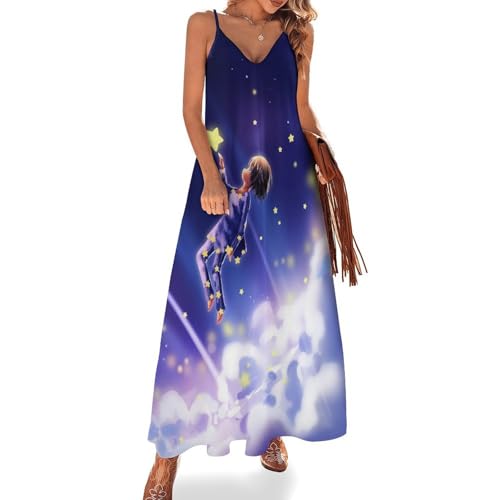 Robe longue pour femme ete sans manches ultra legere et confortable pour la plage
