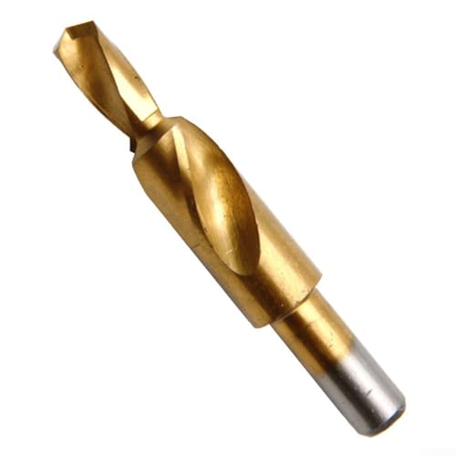 Besttoolifes M35 - Broca escalonada HSS de 180 grados para agujeros avellanados y biselado, taladro en espiral de acero de alta velocidad para metal, hierro fundido, acero de aleación, cobre y (12)