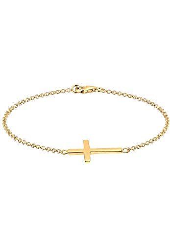 Preisvergleich Produktbild Elli Armband Damen mit Kreuz Symbol in 925 Sterling Silber