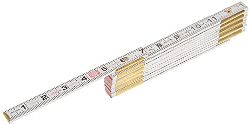 Crescent Lufkin 5/8" X 6' Red End® Engineer's Scale Wood Rule - 1066DN , White thumbnail 3