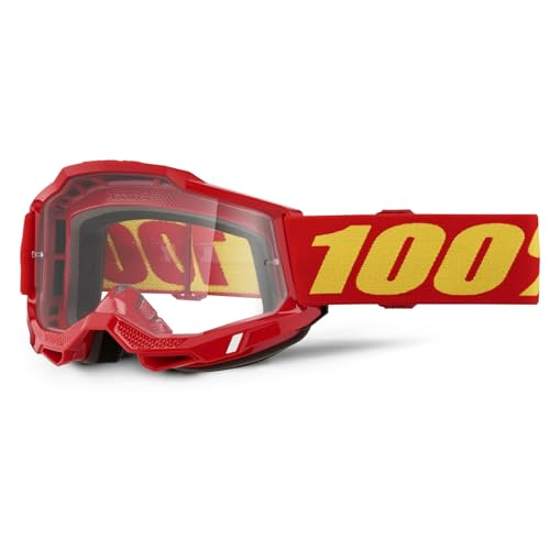 100% Accuri 2 OTG Goggles OSFM Red/Clear Lens