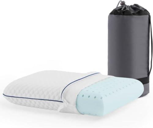 Image of WEEKENDER Cooling Gel Memory Foam Camping Pillow - Travel Size, Ventilated Cooling Pillow for Side & Back Sleepers, Neck Support, Compact with Carry Bag, Washable Cover (Pack of 6)