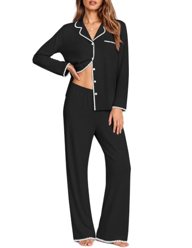 Pajamas for Women Set Long Sleeve Lounge Set :29Y6SHLK - image 1