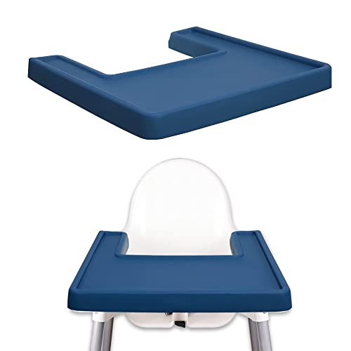 Image of Full Cover Silicone High Chair Placemat for IKEA Antilop Chair,Baby High Chair Tray Finger Foods Placemat for Baby, Toddlers
