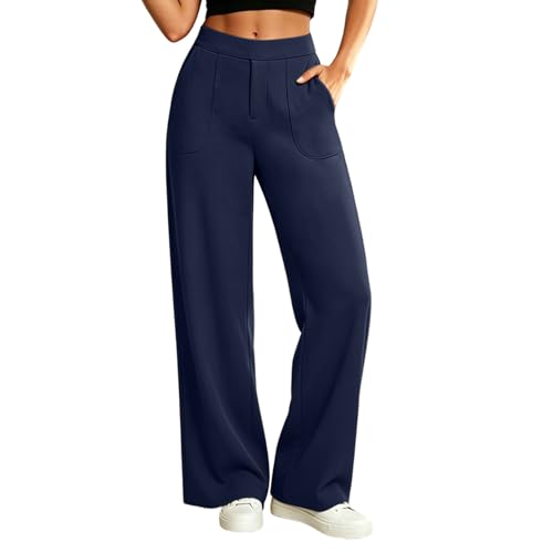 Pantalon large femme stretch confortable fini les tailles serrées