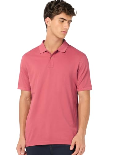 Image of Bewakoof Men Solid Regular Fit Half Sleeve Collar Pure Cotton T-Shirt