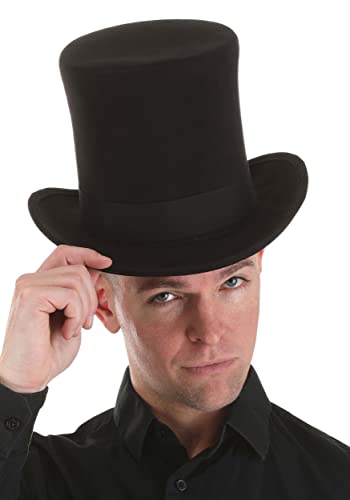 Fun Costumes Adult Black Top Hat - Standard - Black