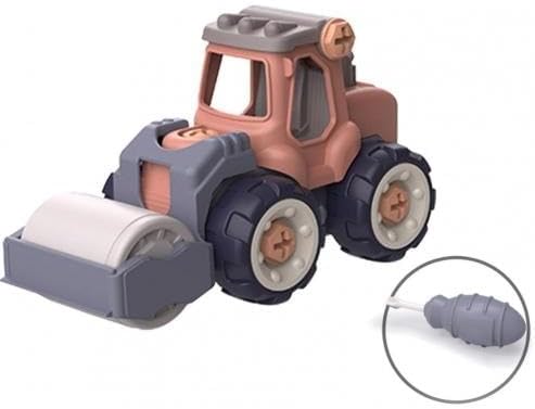 4 Style Engineering Vehicle Тоуs Plastic Construction Excavator Tractor Dump Truck Bulldozer Models Kids Boys Mini Gifts Diy Тоу (Wj70-2)