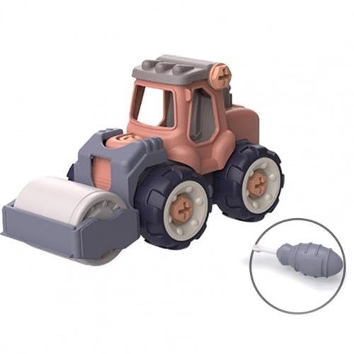 4 Style Engineering Vehicle Тоуs Plastic Construction Excavator Tractor Dump Truck Bulldozer Models Kids Boys Mini Gifts Diy Тоу (Wj70-2)
