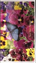 2024-2025 Two Year Planner with memo pad- Pansy Butterfly