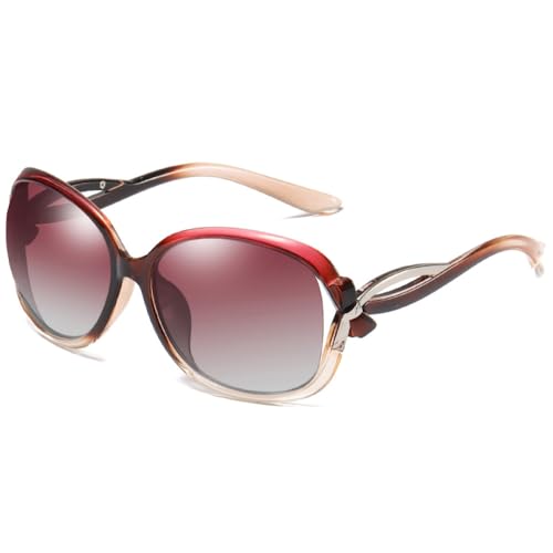 Lunettes de soleil polarisées femmes UV400 miroir style tendance pour l'été
