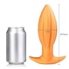 Analplug, Superweiches Flüssiger Silikon Analdildo mit Nut, Buttplug Sexspielzeug für Anfänger und Fortgeschrittene Benutzer Roluck (XL) #5
