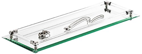 Danielle Creations 6" x 16" Deluxe Vanity Mirror Tray with Beveled Edges, Distortion Free