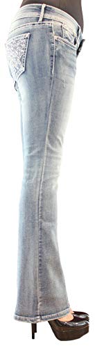 Project Indigo Women Jean Missy Crystal Embellishment Boot Cut PJM1663