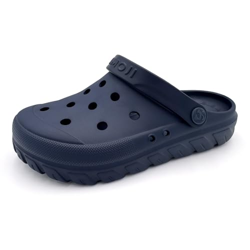 Amoji Unisex Garden Clogs Gardening Slip On Shoes CL212 13-13.5 Women/10.5-11 Men Navy