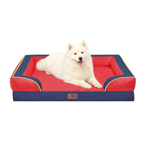 Comfort Expression Orthopedic Dog Beds for Large Sized Dog with Bolster