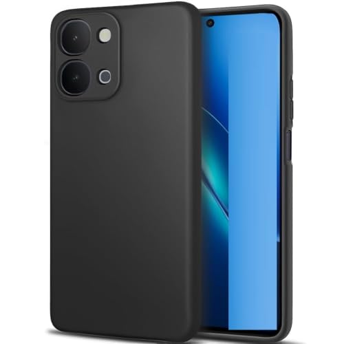 Image of SPAZY CASE Vivo Y21 5G Back Cover | Back Cover | Soft Silicone Slim Back Case Cover for for Vivo Y21 5G - Black