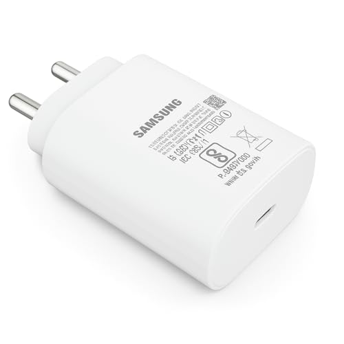Image of 25W Type-C PD 3A Fast Charging Adapter Compatible with A17|A36|A55|A16|M36|M35|M07|M17|M05|M06|F36|F56|F06|F05|Tablet & Other 25Watt USB C Superfast Charge Charger|Travel Adaptor-White