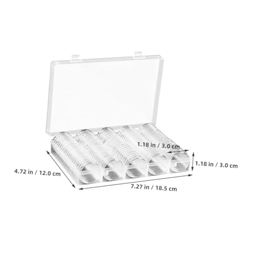 Capsules pour boîtes de rangement lot de 2 ensembles en plastique transparent robuste - 2