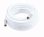 Mast Digital Smedz 5 m RG6 Satellite TV Coax Cable Extension Kit with Fitted Compression F Connectors for Sky HD, Freesat & Virgin - White YCAB02H/1