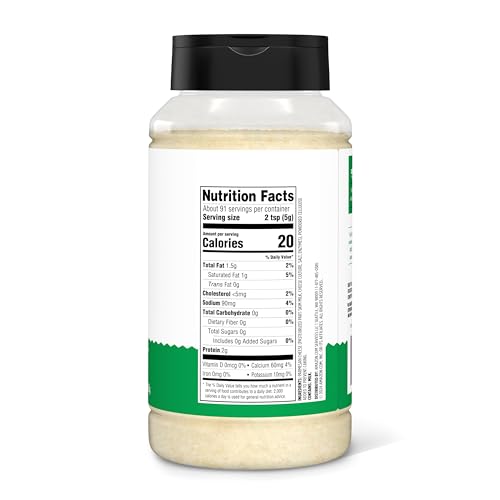 Amazon Grocery, Grated Parmesan Cheese Shaker, 16 Oz (Previously Happy Belly, Packaging May Vary)