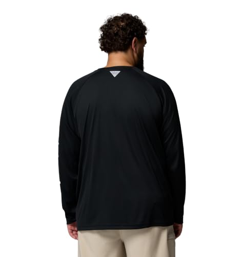 Columbia Terminal Tackle Polo à Manches Longues pour Homme Moyen Black, Cool Grey Logo - 10