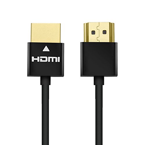 PERLESMITH Ultra Slim HDMI Cable - High Speed and Flexible - 10 feet 1 Pack with Ethernet, Audio Return - 1080p - for HD TV, DVD Blu-ray Players, Xbox